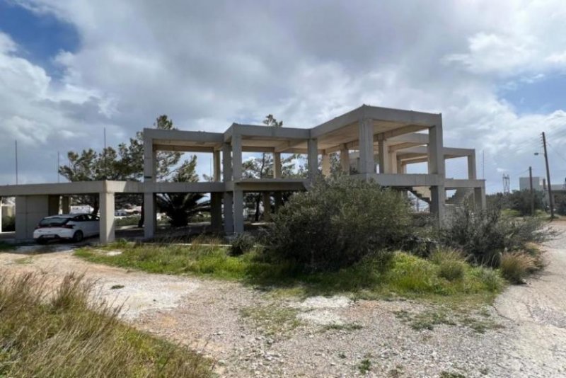 Koutsounari Betonskelett im Dorf am Meer, in der Nähe von Ierapetra Haus kaufen